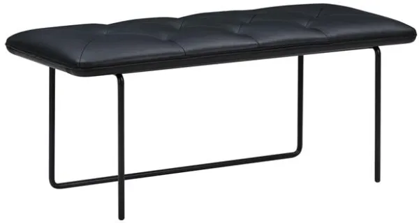 Wendelbo Tip Toe Benk 45x110 Parma Sort