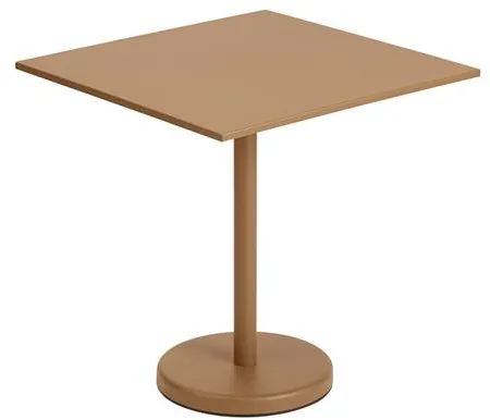 Muuto Linear Steel Café Hagebord Brent Oransje 70 X 70 cm
