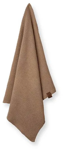 Humdakin strikket kjøkkenhåndkle - Latte