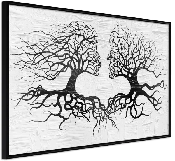 ARTGEIST Plakat med ramme - Like the Old Trees Svart med passepartout 60x40