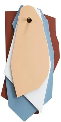 Valerie Objects Skjærebrett Skjærebrett/Henger Brun/Blå/Hvit/Rosa