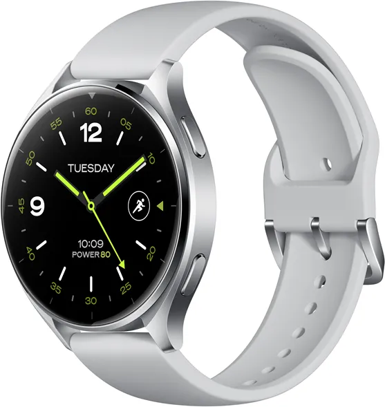 Xiaomi Watch 2 - Silver Case With Grey TPU Strap