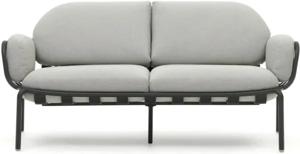 Joncols, Utendørs 2-seters sofa, grå, H72x164x80 cm, metall