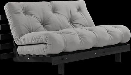 Karup Design Roots Sovesofa M. Madras 140x200 746 Mørkegrå/Sort Furu